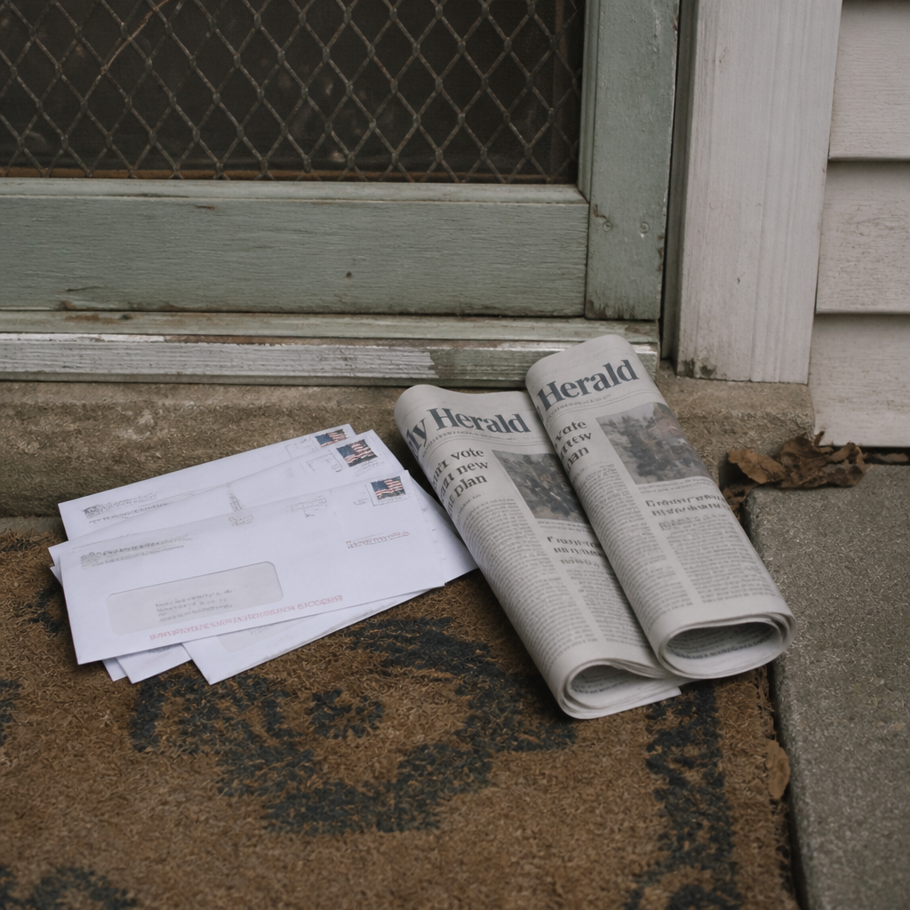 How to check on an elderly neighbor — days of uncollected mail and newspapers piled at a screen door
