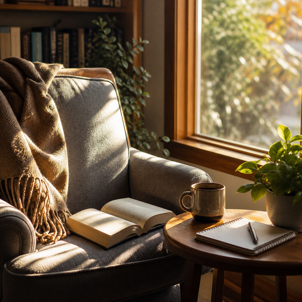 hobbies for people who love solitude - peaceful reading space